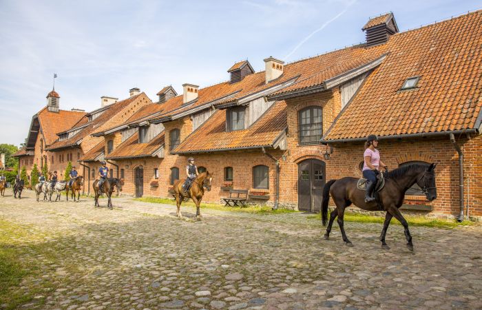 Historic castle complex in the Masuria