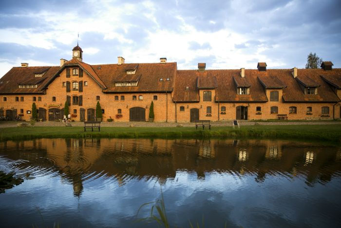 Historic castle complex in the Masuria