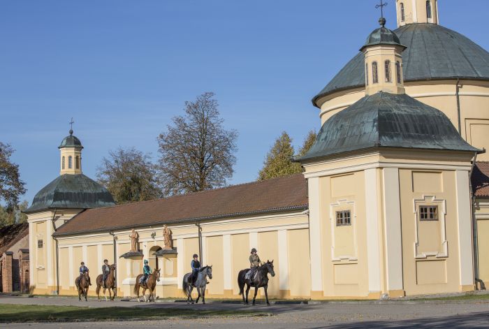 Historic castle complex in the Masuria