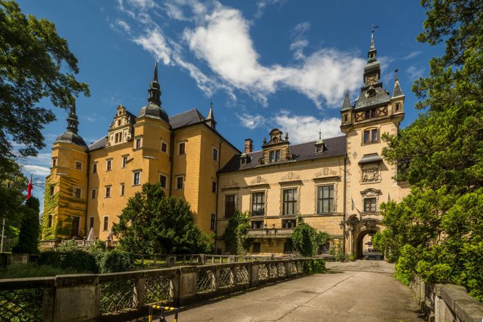 Fairytale castle in Lower Silesia