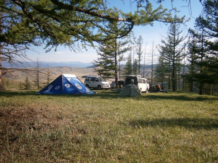 Mountains and lakes in the north