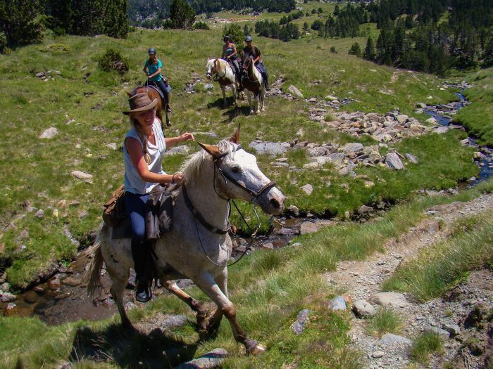 Trail riding in the heart of the Pyrenees
