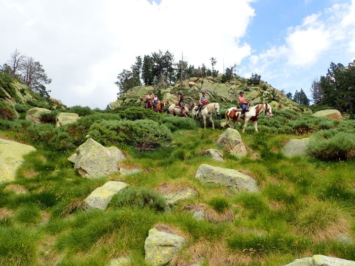 Trail riding in the heart of the Pyrenees
