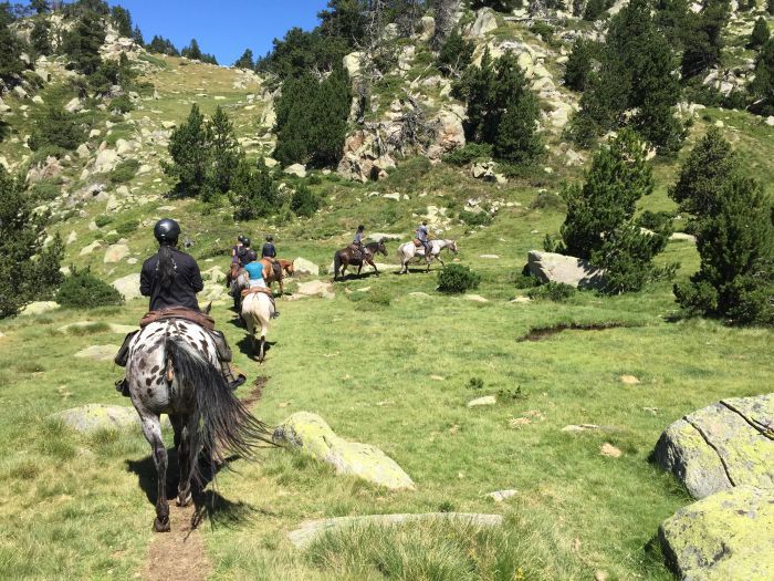 Trail riding in the heart of the Pyrenees