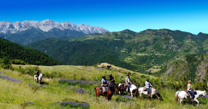 Trail riding in the heart of the Pyrenees