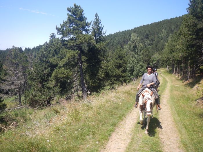 Horseback riding in the Pyrenees and introduction to trail riding