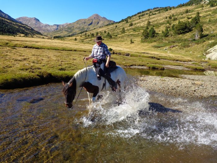 Horseback riding in the Pyrenees and introduction to trail riding