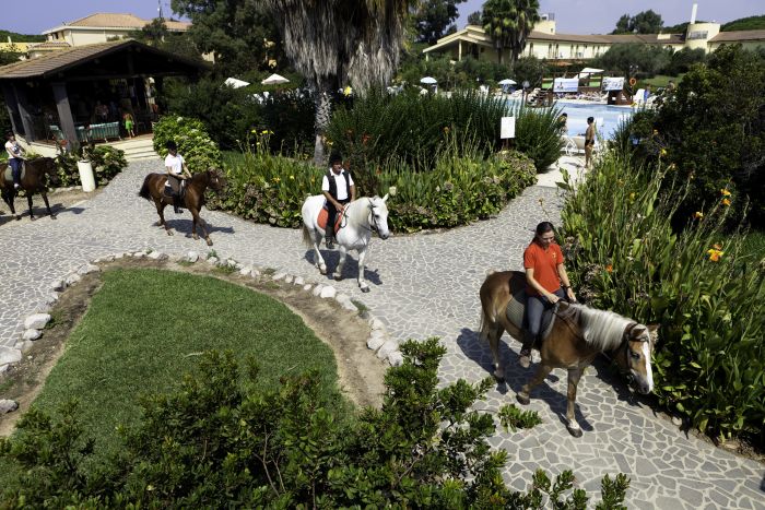 Riding holiday at the beach resort