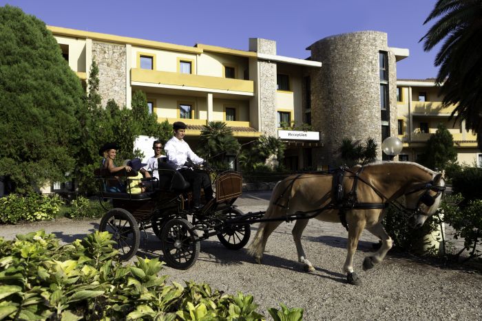 Riding holiday at the beach resort