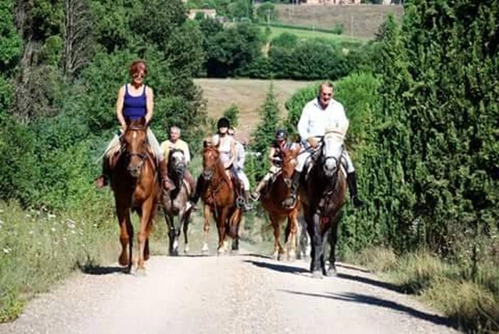 Horse riding and enjoyment in Montalcino