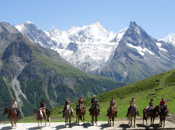 Riding holiday in the Valais Alps