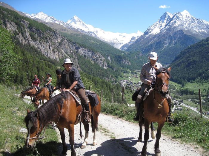 Riding holiday in the Valais Alps