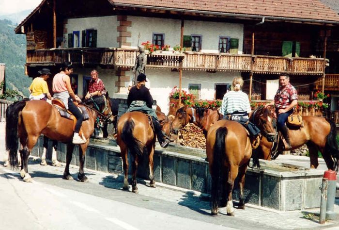Riding holiday in the Valais Alps