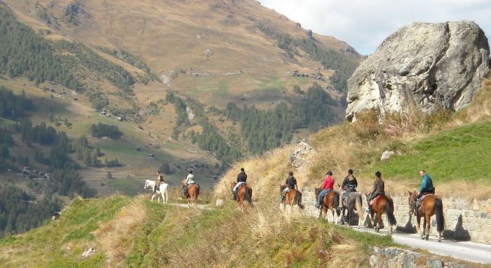 Riding holiday in the Valais Alps