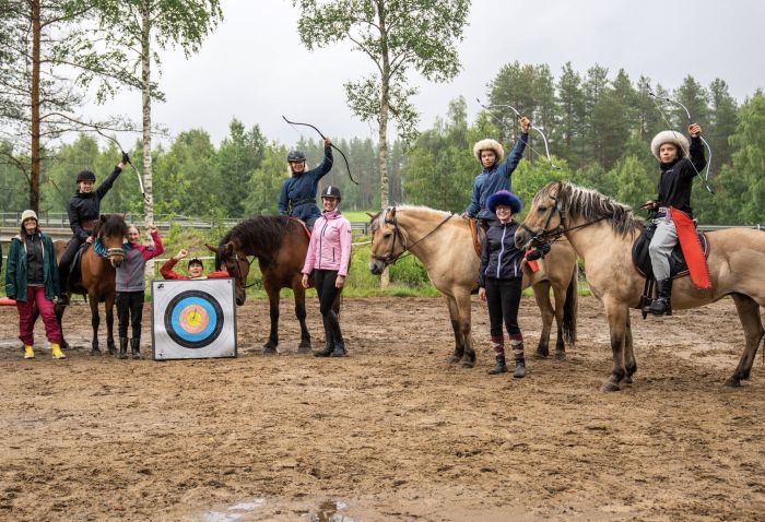 Lappish Wilderness &ndash; Horseback riding & archery in Finland