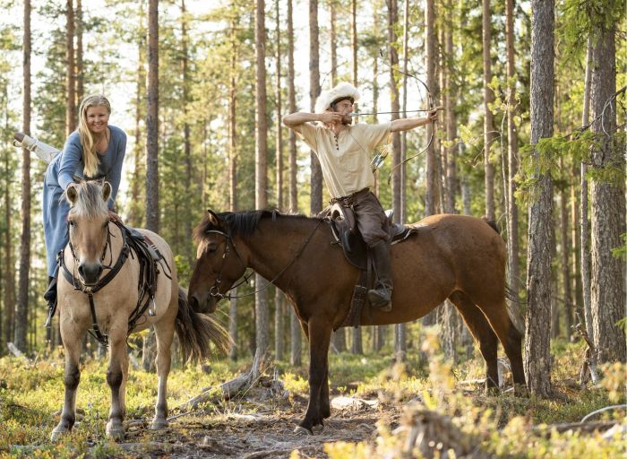 Lappish Wilderness &ndash; Horseback riding & archery in Finland