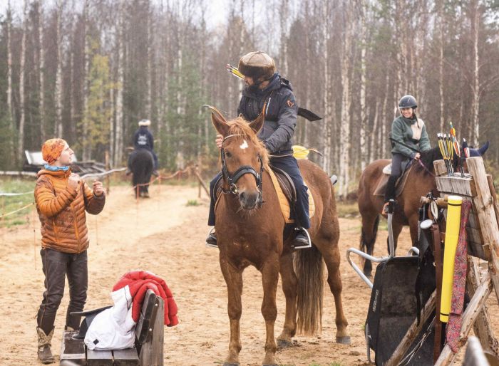 Lappish Wilderness &ndash; Horseback riding & archery in Finland